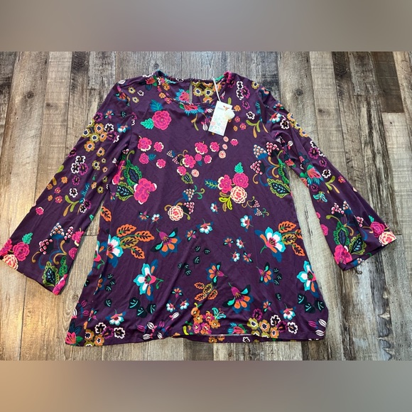 Johnny Was NWT The Janie Favorite High Neck Swing Tunic Size Small - Picture 2 of 6